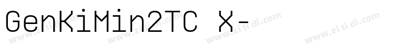 GenKiMin2TC X字体转换